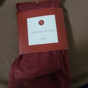 BNWT Marroon Dressbarn Leggings